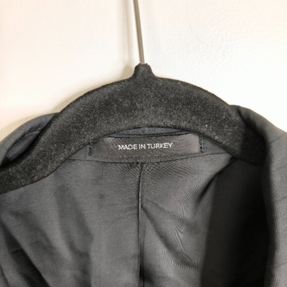 Hugo Boss Vintage Style Wool Pinstriped Al Capone Chicago Retro Blazer 42L - Picture 4 of 11